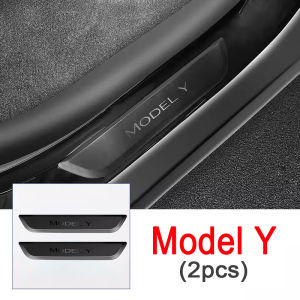 Door Sill Cover Protector For 2025 2026 Tesla Model Y Juniper Rear Welcome Pedal Guard Pad Anti-dirty Strip Interior Accessories