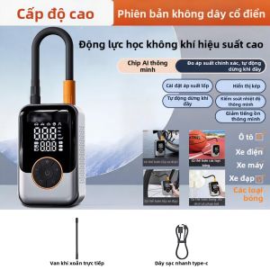 Máy Bơm Lốp Đa Năng Có Đồng Hồ Đo Áp Suất Di Động 12V Siêu Mạnh Dùng Pin Bơm Lốp Xe Hơi Xe Máy Xe Đạp