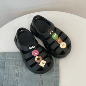 Childrens Sandals Roman Beach Shoes Boys Summer Anti-slip Soft Bottom Cartoon Clog Shoes Outdoor Casual EVA Flat Heel