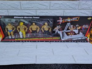 WRESTLING TOY WITH BIG FIGHTING RING AND 4 PIECES WRESTLING CHARACTERS TOY FIGURE FOR KIDS