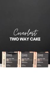 Bedak Padat Kontrol Minyak - Bedak Two Way Cake OMG - OMG Oh My Glam Coverlast Two Way Cake SPF 20 PA++