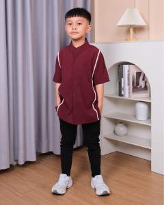 Rizkikita Baju Atasan Kemeja Koko Anak Laki-laki Usia 1-15 Tahun