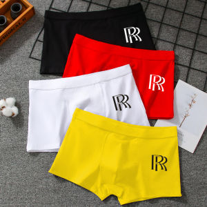 Mens Cotton Boxer Shorts Antibacterial Breathable Comfortable mid Waist Briefs for Teenage Students Boys Underwear