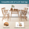 8PCS Silicone Chair Leg Floor Protectors with Felt Non-Slip 15~25° Slanted Furniture Leg Caps to Protect For Hardwood Floor. 