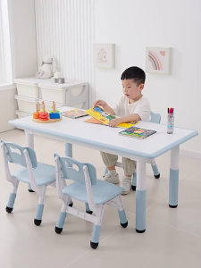 Study Table for Kids Paintable Tabletop Chair for Study Table Height-adjustable Table Non-slip