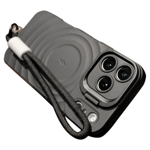 DAIMANG | Anti-Shock Phone Case with Lanyard and Stand for iPhone 17 16 Plus 15 Pro 14 13 12 11p