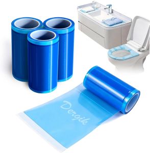 Toilet Seat Covers Disposable for Travel HotelBlue | Blue Barrier FilmNon-slip Waterproof Easy Removable