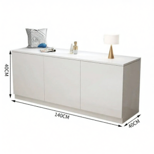 Liangwuyou | Balcony Window Storage Cabinet Real Wood Low Wardrobe
