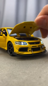 Mitsubishi Evo9 Alloy Car Model Simulation JDM Racing Car Toy  Gift Kids Toys Car Collection