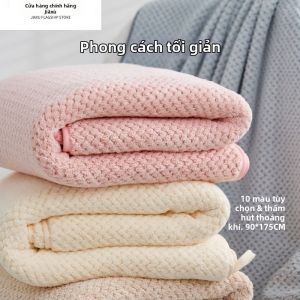 Jiaxun | Khăn Tắm Hút Nước Nhanh Không Bụi 100%