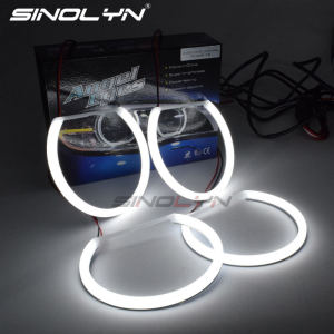 Angel Eyes For BMW 3 5 7 Series E46/E36 /E38/E39 Xenon Headlight Cars Accessories Cotton Light Halo Rings Daytime Running Light Kit Retrofit 131mm Only White Color