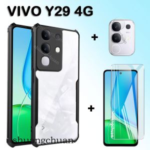 VIVO Y29 Screen Protector & Acrylic Fall-Proof Phone Case