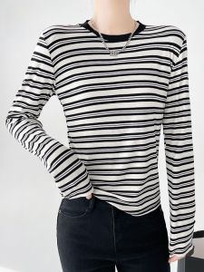 MiiOW | Áo sơ mi nữ cổ tròn dài tay rộng rãi thon gọn thời trang thu đông mới về chất liệu polyester và nylon