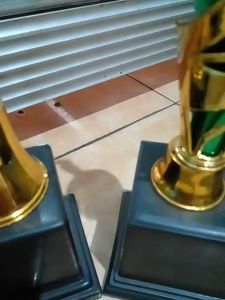 Piala Lomba Juara 1 2 3 4 (PEMAIN BASKET PUTRA BODY HIJAU RASER) "costum" FREE STICKER (BOLEH satuan)TERMASUK SETICKER DAN FREE DESIGN