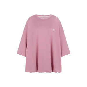 MEIYANG | Oversized Bloom T-shirt Natural Cotton Short Sleeve 3/4 Sleeves