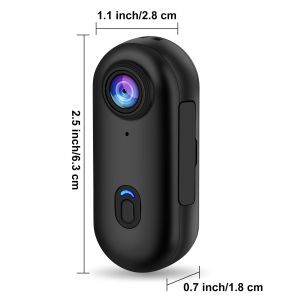 Camera Mini Bỏ Túi 4K Đeo Được Vỏ Chống Nước Từ Tính WiFi Camera Xe Đạp Dành Cho Quay Vlog Đạp Xe Thường Ngày Sử Dụng Tại Nhà FHD 1080P Với Đầu Đọc Thẻ TF