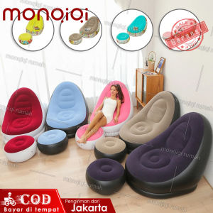 Sofa Santai Angin FREE POMPA Kursi Santai Dengan Sandaran Kaki/Sofa Santai Angin Sofa Minimalis Dengan Sandaran Kaki Sofa Tiup Free Pompa