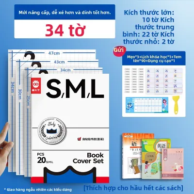 MPRINCE | Bìa Sách Dán Trong Suốt cho Học Sinh