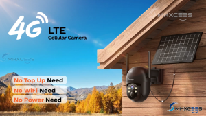 MHXCEES 4G Solar Wireless CCTV Outdoor No Top-up  2K 360 Security Camera(SIM Built-in) Tuya