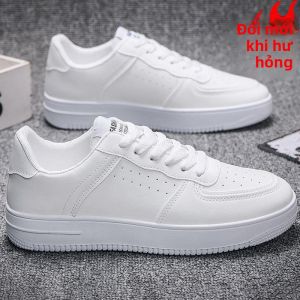JIFANPAUL | Pure White Versatile Mens Sneakers