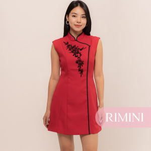 RIMINI - Dress Midi Tanpa Lengan Beads Sleeveless  Size XS-XL - Yina Dress CC32363
