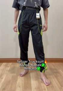 Tracksuit Panjang Dewasa-Kanak-Kanak/Joggers & SweatPants/Sport Long Pant/Seluar Sukan/Seluar Tracksuit Cekak Kaki