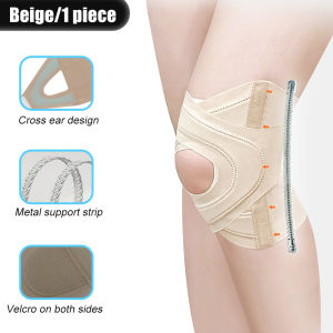 1PCS Knee Brace with Side Stabilizers – Adjustable Compression Knee Support for Men Women Relief for Meniscus Tear Arthritis