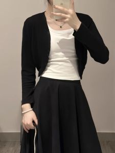 Áo cardigan BINKAFENNY ngắn mỏng tay dài thường ngày