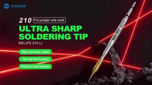 RELIFE 210-LI Ultra Sharp Jumper Wire Tip Pure Copper Fast Heating for Precision Jumper Wire 210 Soldering Iron Tip