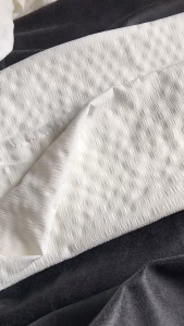 Vải Đũi Xốp Trắng Khổ 1m5 - Co Giãn Nhẹ 2 Chiều Ít Rũ Mềm  - May Đồ Bộ Áo Kiểu Baby Doll