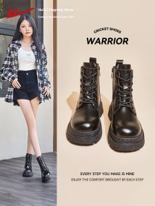 Warrior | Womens Thick Sole Boots Chelsea Boot Summer Matchable Black Shoe