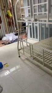 Giường tầng sắt giá rẻ lệch 1m4/1m6 người lớn rộng rãi 4 người nằm ~ Giao toàn quốc