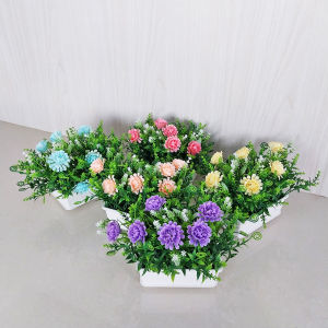 Pot Bunga Seruni Mini Aurora Tanaman Hias Artificial Dekorasi Ruang Tamu Rumah Garden Flower PBP138