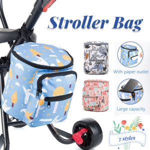 Protable Baby Stroller Bag Multi-function Stroller Hanging Mommy Bag Waterproof Diaper Backpack
