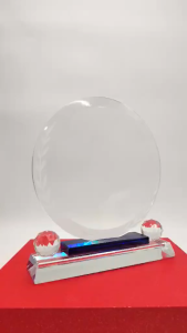 Plaque Glass Trophy Height: 21CM Customize Available-(620-12)