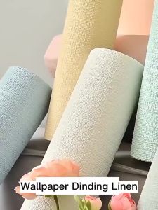 Dekorasi Kamar Pria dengan Wallpaper Stiker Dinding 3D Polos 50CM*280CM