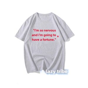 Retro Chinese Trend Nostalgic Funny Creative Text Personalized Print Summer Short Sleeve T-Shirt Mens round Neck Loose Fit Cool Feeling