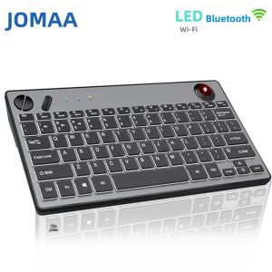 JOMAA | Bàn Phím Trackball Không Dây Có Đèn Nền JOMAA Bluetooth 2.4G Tri-Mode Với Thiết Kế Công Thái Học Air Mouse Dành Cho Windows Mac iOS Bàn Phím Đa Phương Tiện 78 Phím