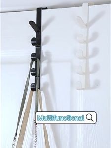 Multifunctional Door Hanging Punch-Free Long Row Hanger Hook Space Saver Kitchen Bathroom