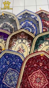 BRIGHTCROWN Sajadah Malaysia kubah motif tebal 12mm Lapisan anti slip lembut premium