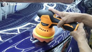 125mm Cordless Electric Car Polisher Machine 8 Adjustment Cordless Car Polisher Waxing Sanding Tool For 12V Battery