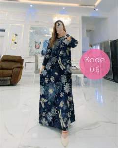 Daster Gamis tangan 3/4 bahan Rayon Viscose Mami Queen