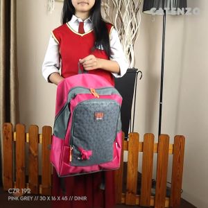 Tas Anak Perempuan SD CATENZO JUNIOR BCL 002-402 - Ukuran 30 x 16 x 45 CM - Bahan Dinir Pilihan - Warna Abu (Original CATENZO JUNIOR)
