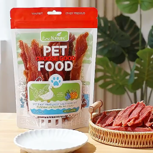Dog Chew Meat Slice Chicken Duck Dental Chew Dog Treat Teeth Cleaning Long Lasting Snack for Dogs Training Rewards