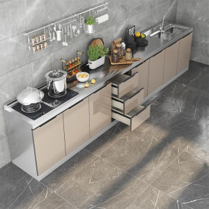 Stainless Steel Integrated Kitchen Cabinet