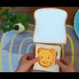 Cartoon Bear Rabbit Shaped Sandwich Mould Toast Cutter DIY Breakfast Bento for Baking Mold