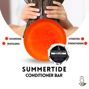 Eco Love Premium SUMMERTIDE Conditioner Bar Vegan Formula for All Hair Types Paraben Sulfate Free Eco Love PH Woops Bendurya Pantene Clen Sibol Human Heart Nature Paraben Free Sulfate Free Natural Organic Vegan Collagen Aloe Vera Keratin Jojoba Argan