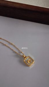 JOYUS Vera Titanium Stainless Steel 18K Gold Waterproof Seashell Butterfly Necklace Birthday Gift Box