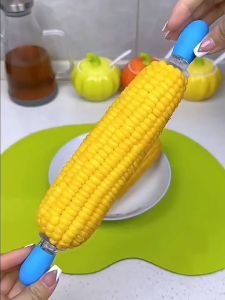 10 Buah Corn Holders BBQ Camping Tusukan Jagung BBQ Stainless