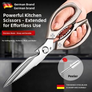 plys | Commercial Sharp Stainless Steel Kitchen Shears for Meat and Poultry